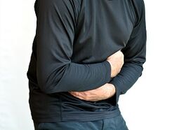Abdominal pain as a symptom of parasites in the body