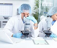Laboratory methods to identify parasites in the body