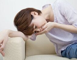 Parasites symptoms in the body