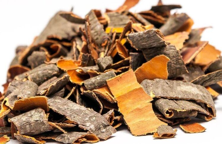 poplar bark against parasites