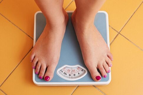 Weight loss due to parasites.
