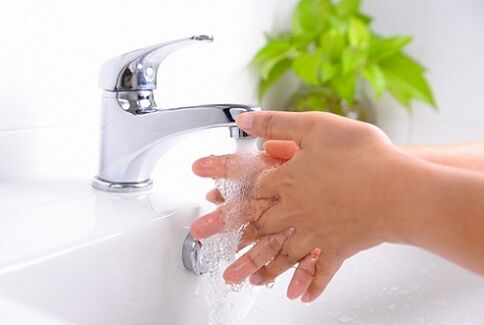 wash your hands to prevent parasite infection
